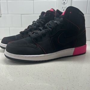 air jordan pink and black hightop mens